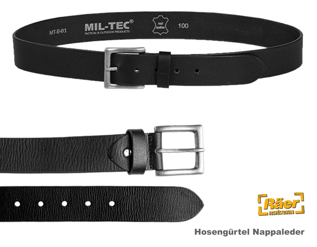Hosengürtel Nappaleder 38mm, Eindornschnalle    A