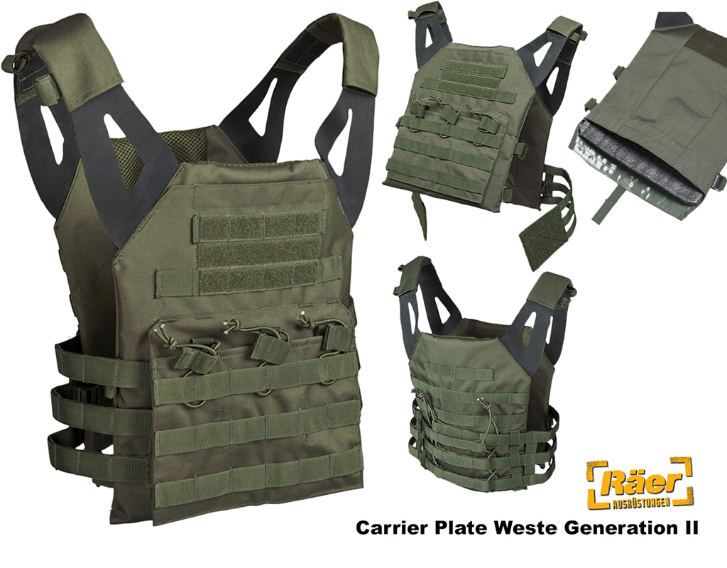 Plate Carrier Weste Gen.II, Mil-Tec    A