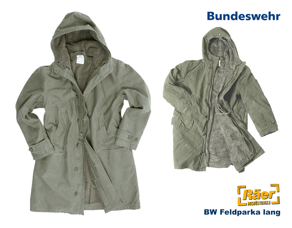 BW Feldparka lang oliv - Überzieher    B