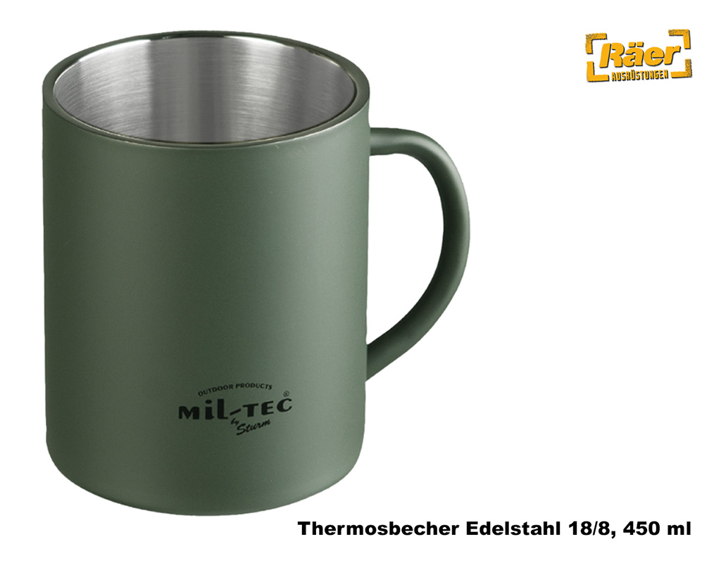 Edelstahlbecher - Thermosbecher 450 ml    A