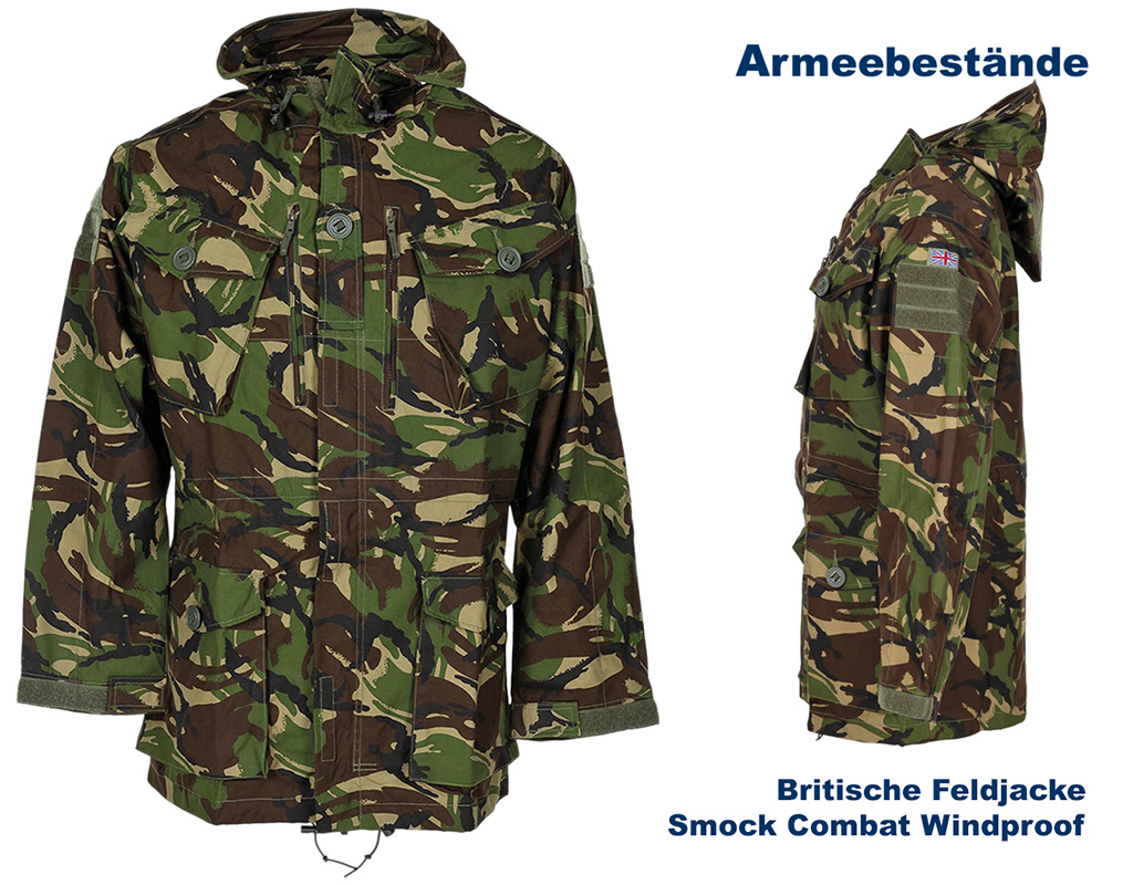 Britische Feldjacke Smock Combat Windproof    A/B