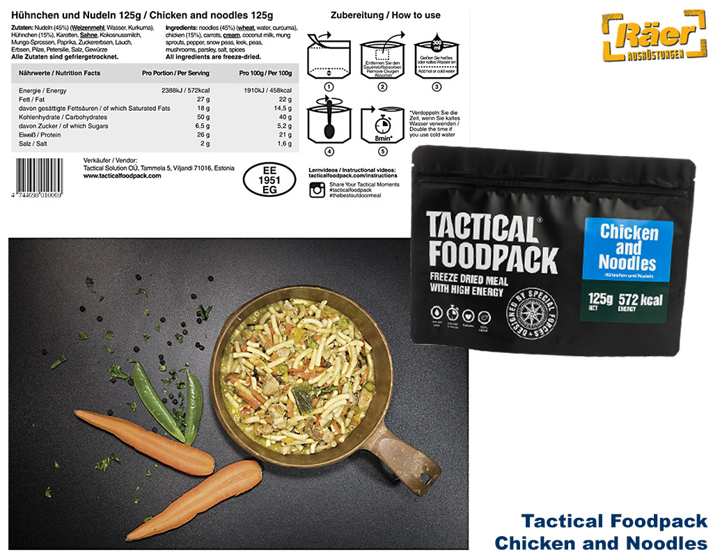 Tactical Foodpack Chicken and Noodles   A