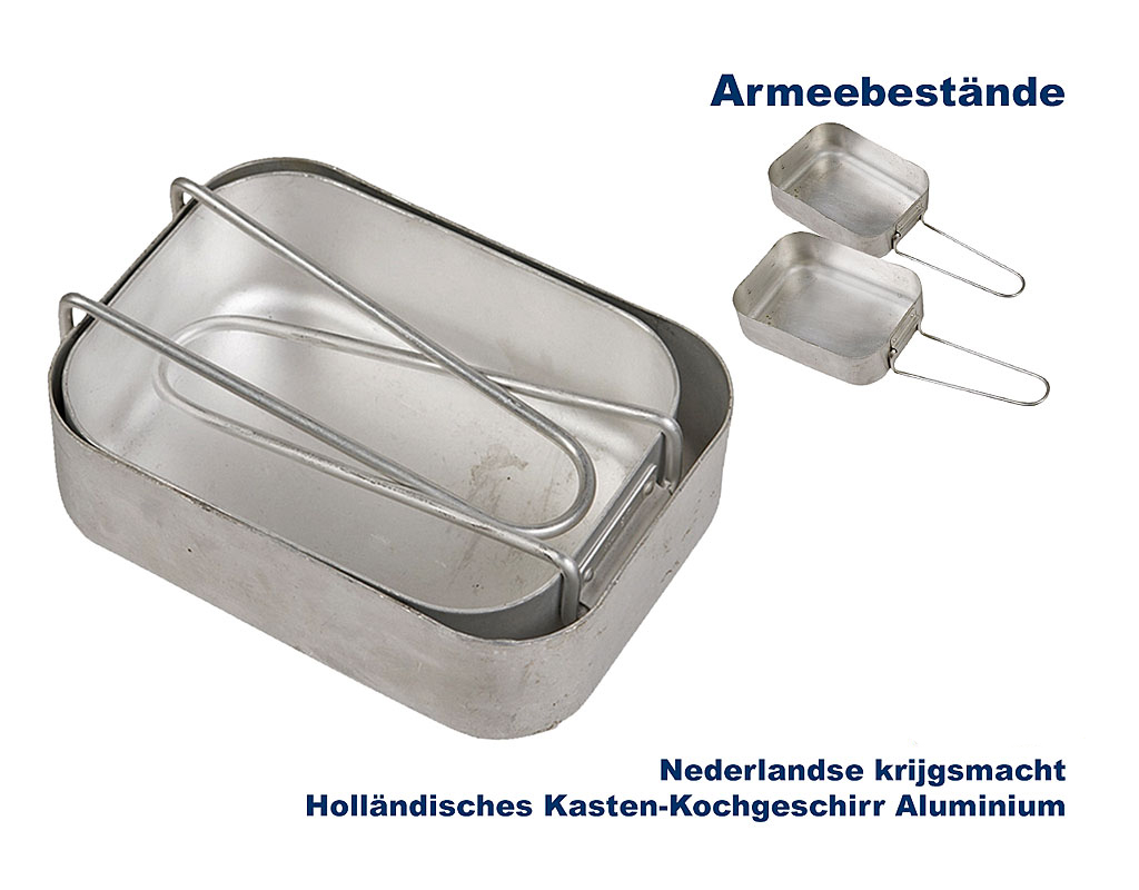 Holländisches Ess-/Kochgeschirr, 2-tlg, Alu    B