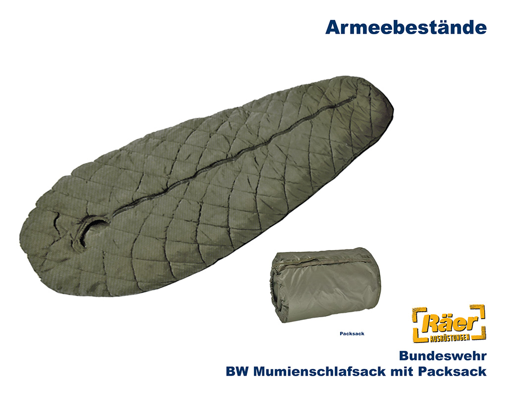 BW Schlafsack Mumienform, m. Packsack... B