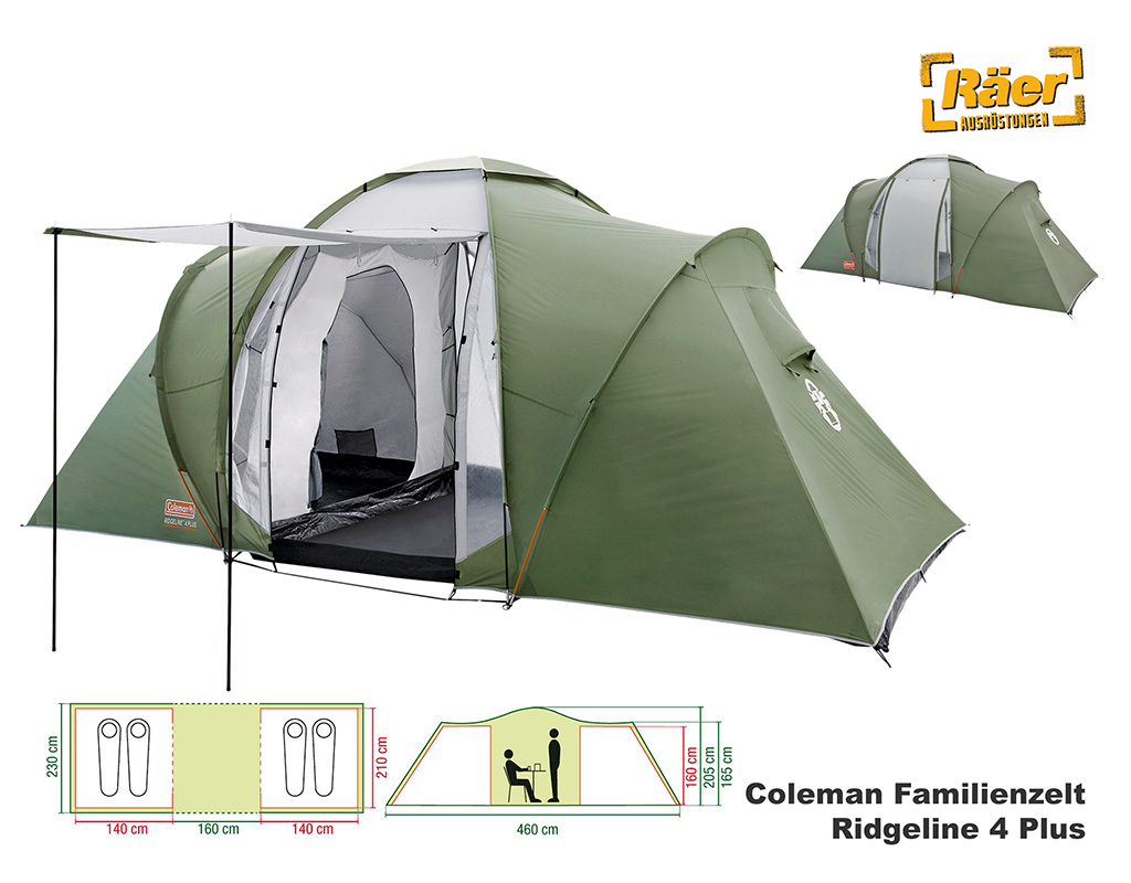 Coleman Zelt 4 P. Ridgeline 4 Plus    A