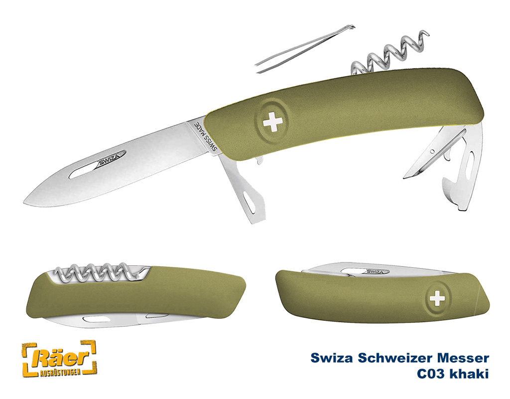 Swiza Schweizer Messer C03 khaki    A