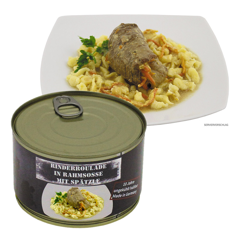 MFH Vollkonserve Rinderroulade m. Spätzle A