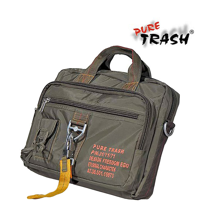 Armee Handtasche groß "Pure Trash", Karabiner   A