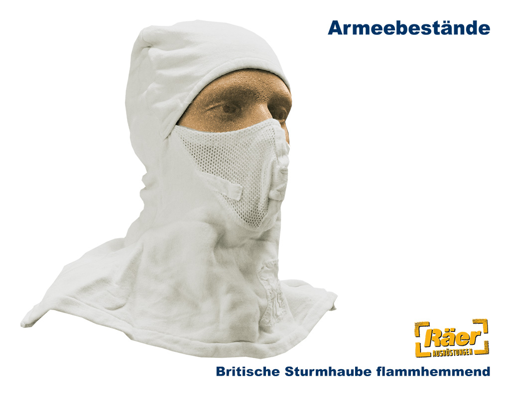 Britische Sturmhaube, feuerhemmend    B