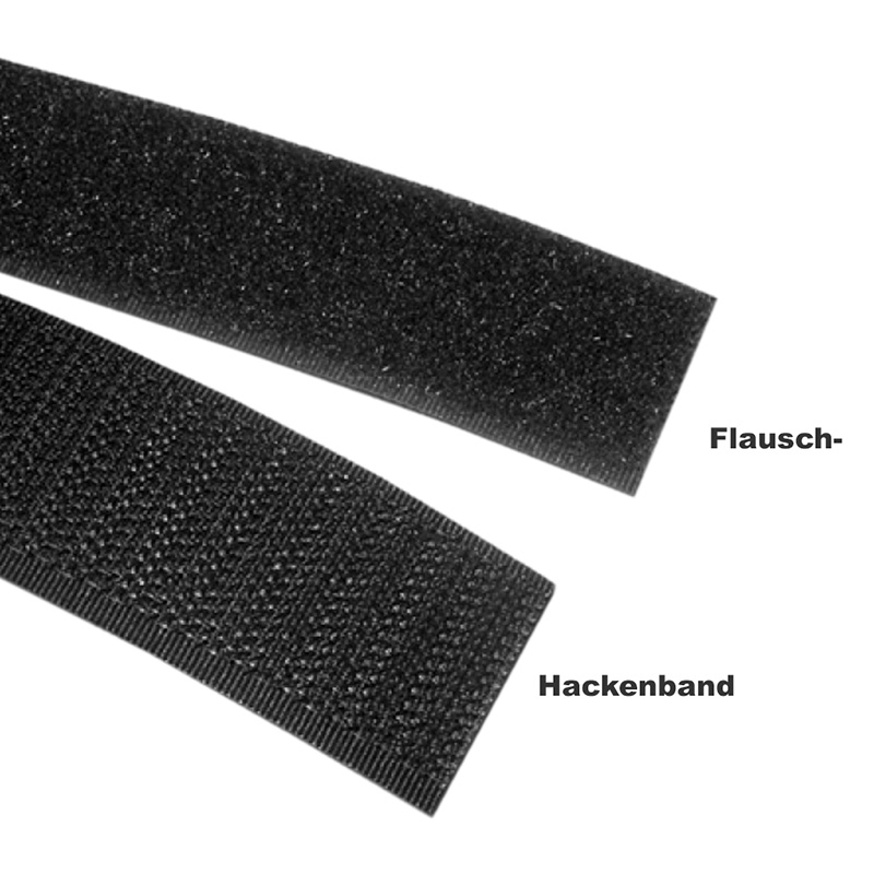 Klettband Hakenband 25mm, per Meter    A