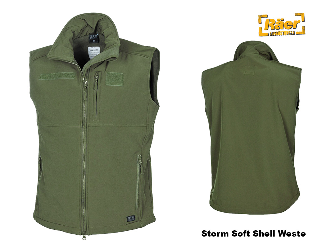 Storm Soft Shell Weste, atmungsaktiv    A