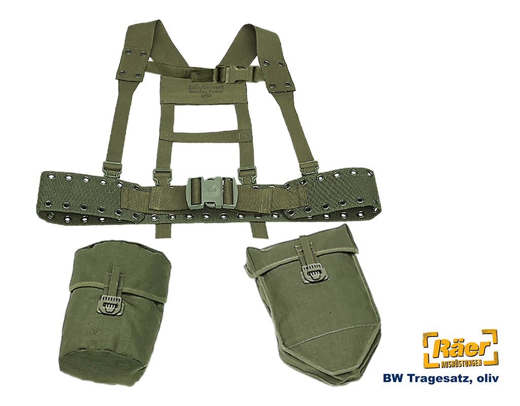 BW Tragesatz, Koppelset 4-teilig, oliv    B