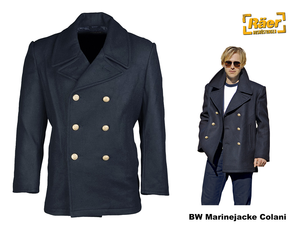 BW Marinejacke Wolltuch - Colani, Goldknöpfe    A