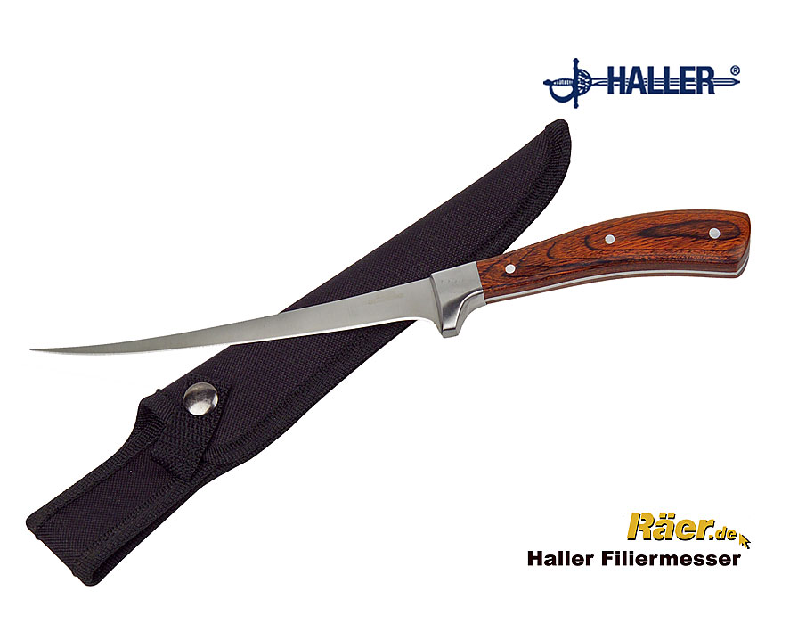 Haller Filetiermesser mit Holzgriff, 420er Stahl A