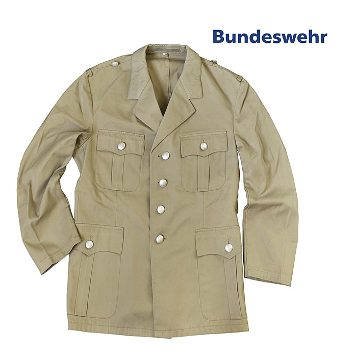 BW Uniformjacke, Tropen, khaki    A/B