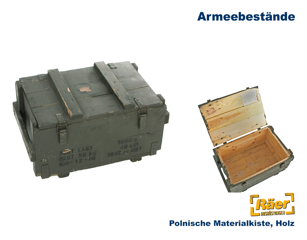 Polnische Materialkiste, Holz    B