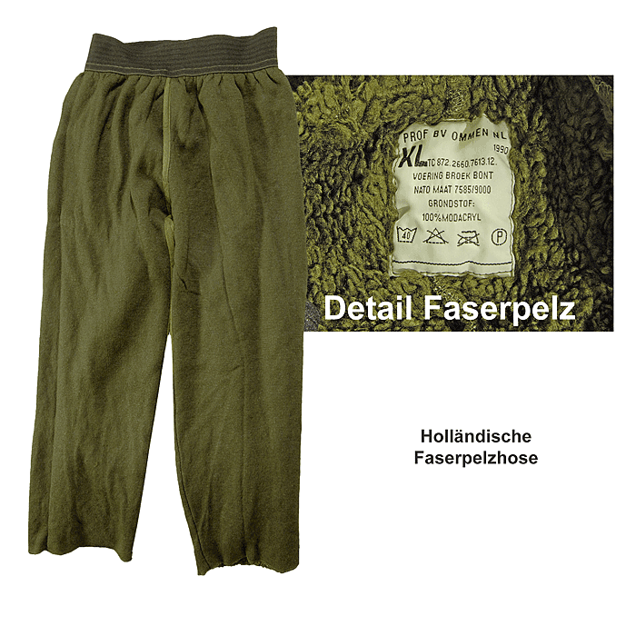 Holländische Faserpelzhose    B