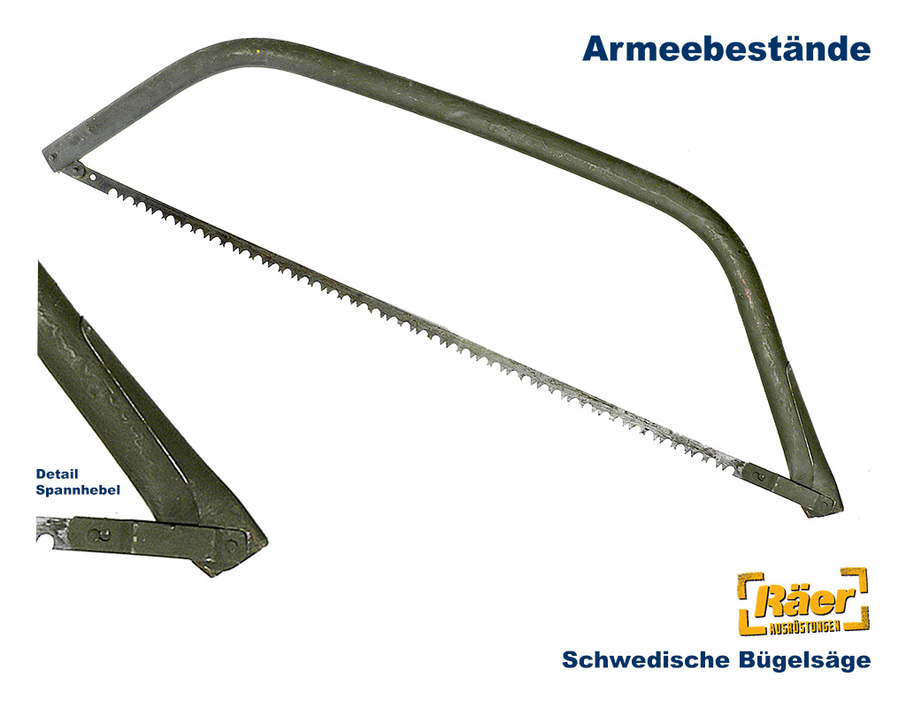 Schwedische Bügelsäge Stahlrohr, 85 cm    B