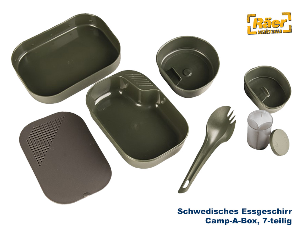 Schwedisches Essgeschirr Wildo Camp-A-Box,7-tlg A