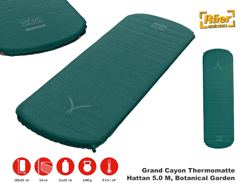 Grand Canyon Thermomatte Hattan 5.0 M, oliv    A