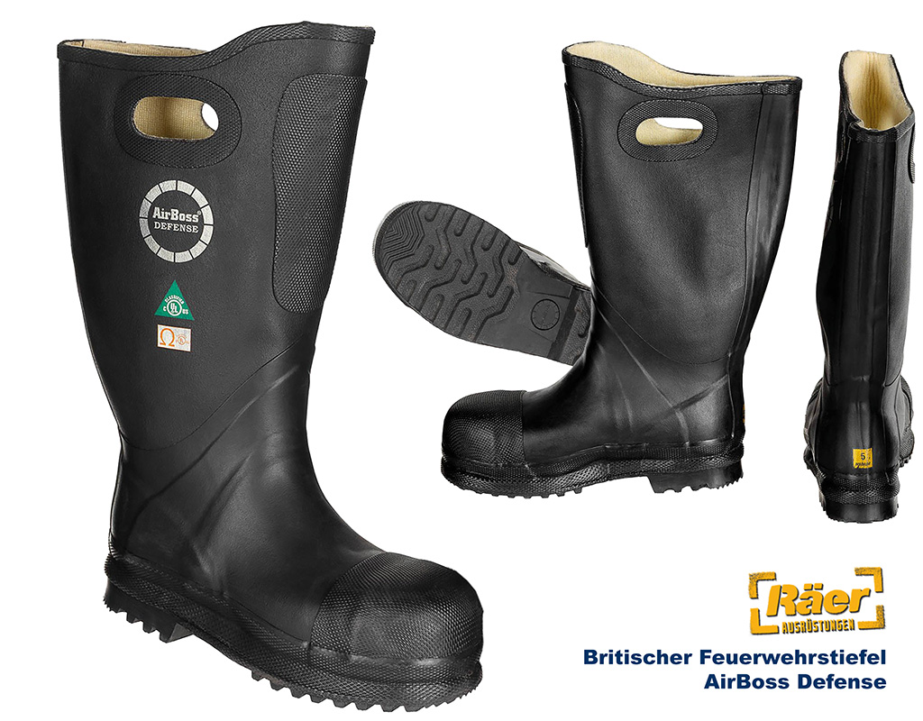 Britische Feuerwehrstiefel AirBoss Defense    A/B