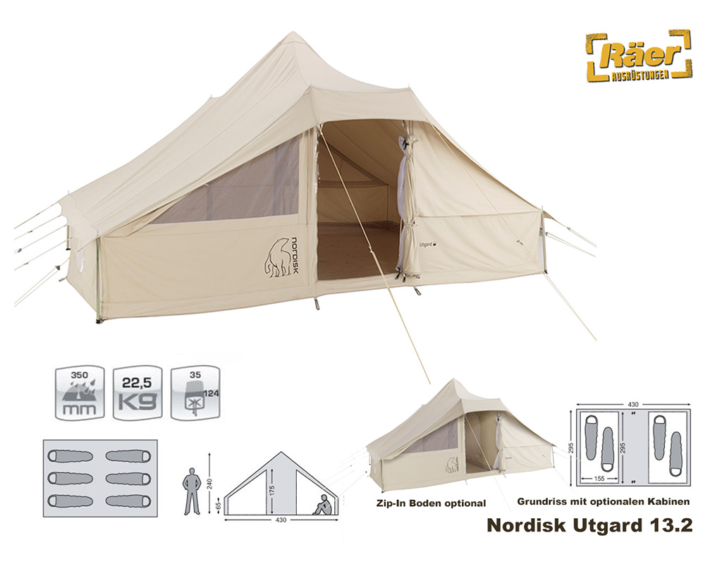 Nordisk Zelt Utgard Sky 13.2, beige    A