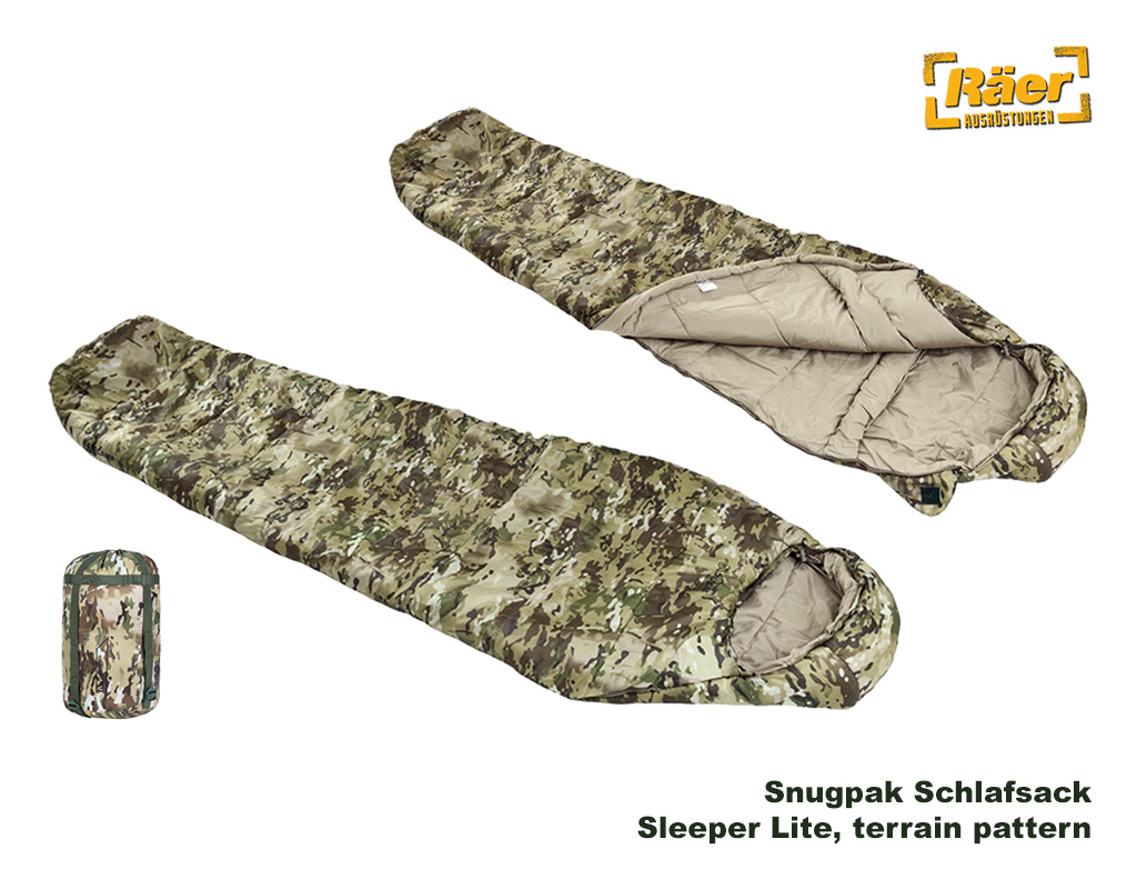 Snugpak Schlafsack Sleeper Lite, terrain pattern A