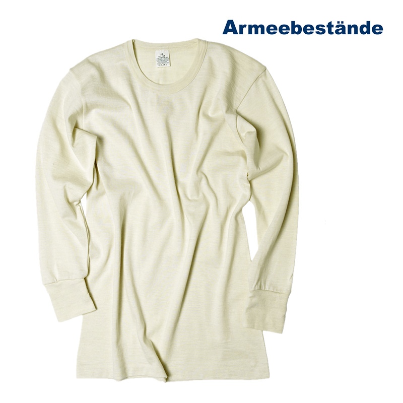 Italienisches Unterhemd Merino, Langarm... A/B