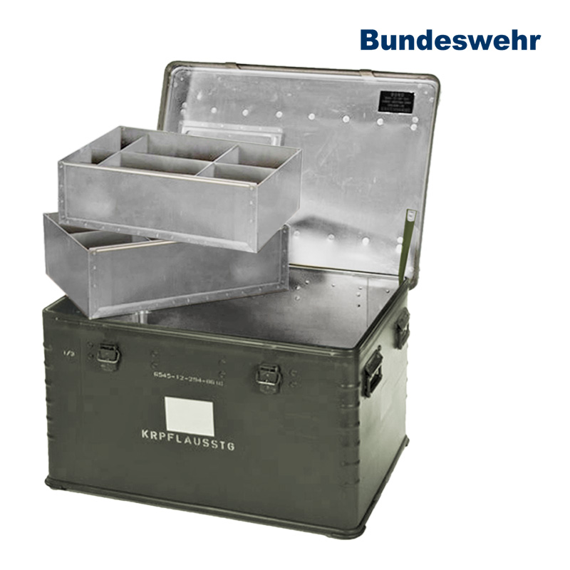 BW Alukiste Zarges B20Y, 83x61x51 cm, Einsätze A/B