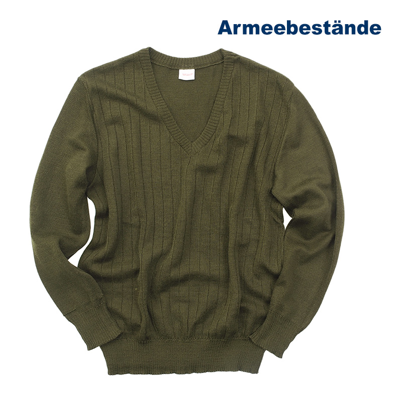 Tschechischer V-Pullover M85, Wollpullover    A/B