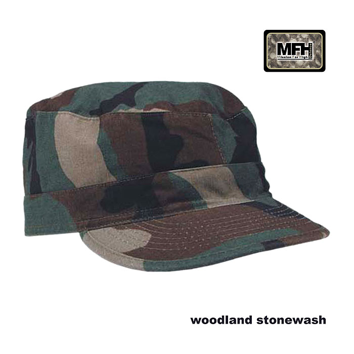 US BDU Feldmütze Ripstop, Mil-Spec, Stonewash    A