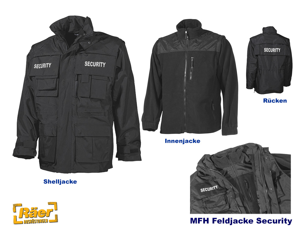 MFH Feldjacke Security, 2 in1    A