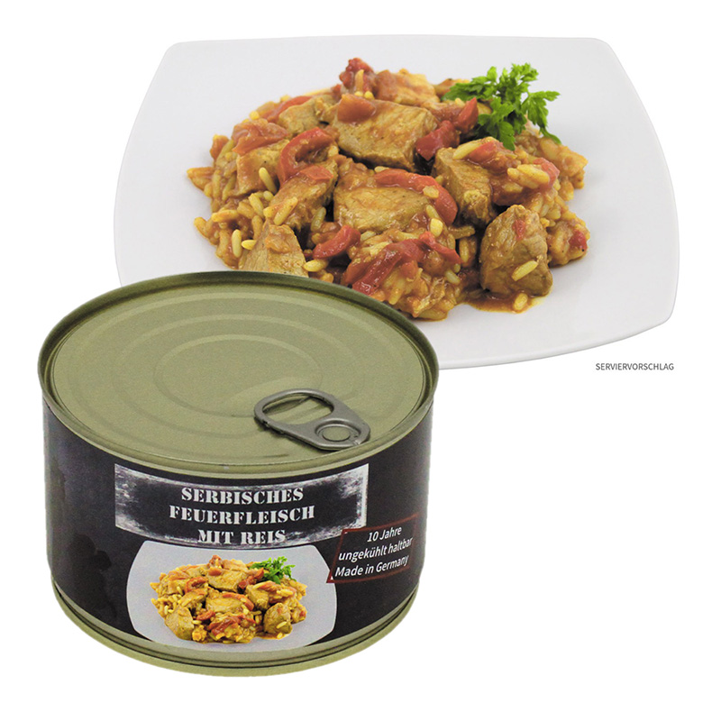 Artikelbild 1 des Artikel: MFH Vollkonserve Serb. Feuerfleisch m. Reis A MFH Vollkonserve Serb. Feuerfleisch m. Reis A