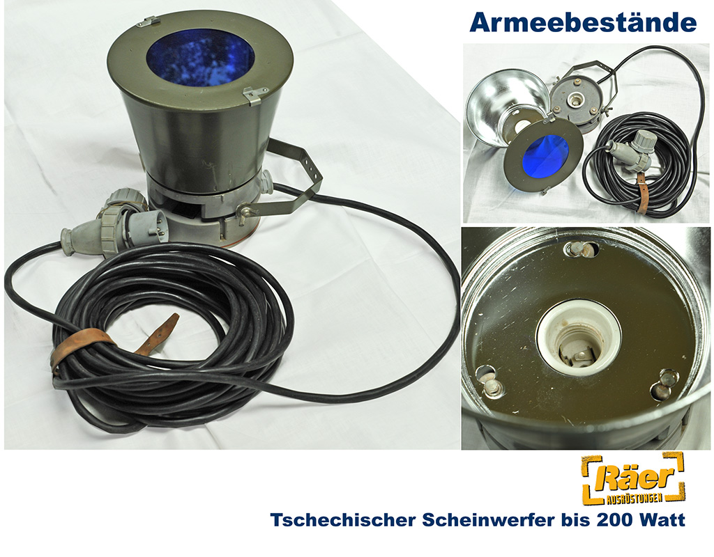 Tschechischer Scheinwerfer 200 Watt   B