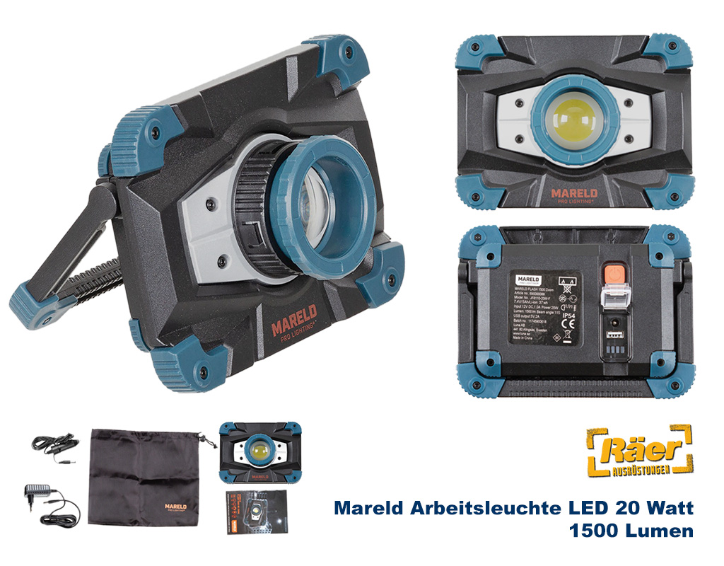 Mareld Arbeitsleuchte LED 20 W, Recharge    A