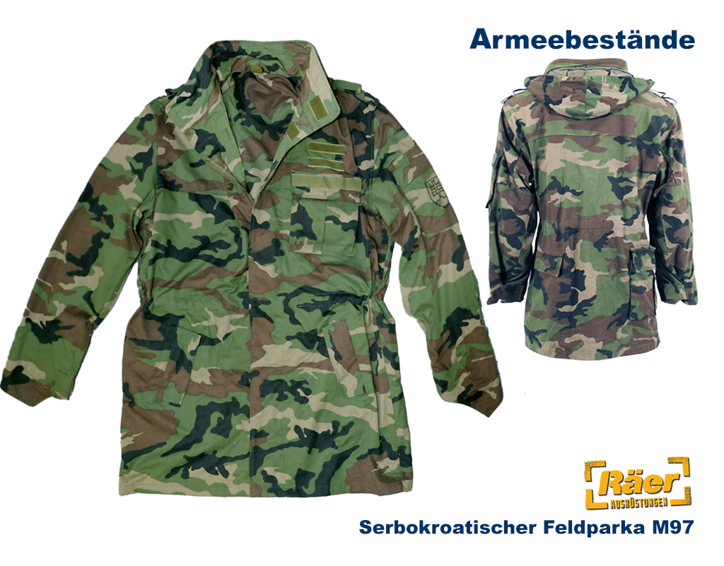 Serbischer Feldparka M97, ohne Futter   B