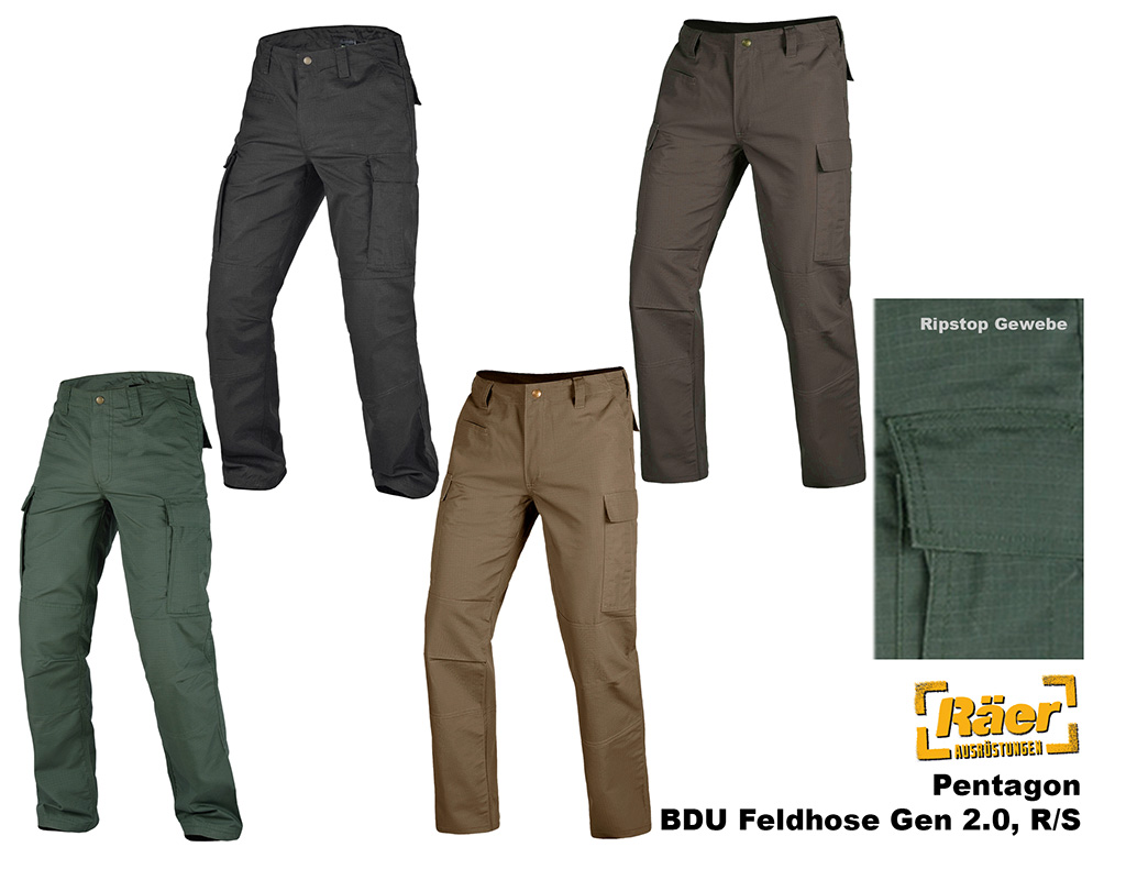 Pentagon Feldhose BDU Gen. 2.0, Ripstop T/C    A