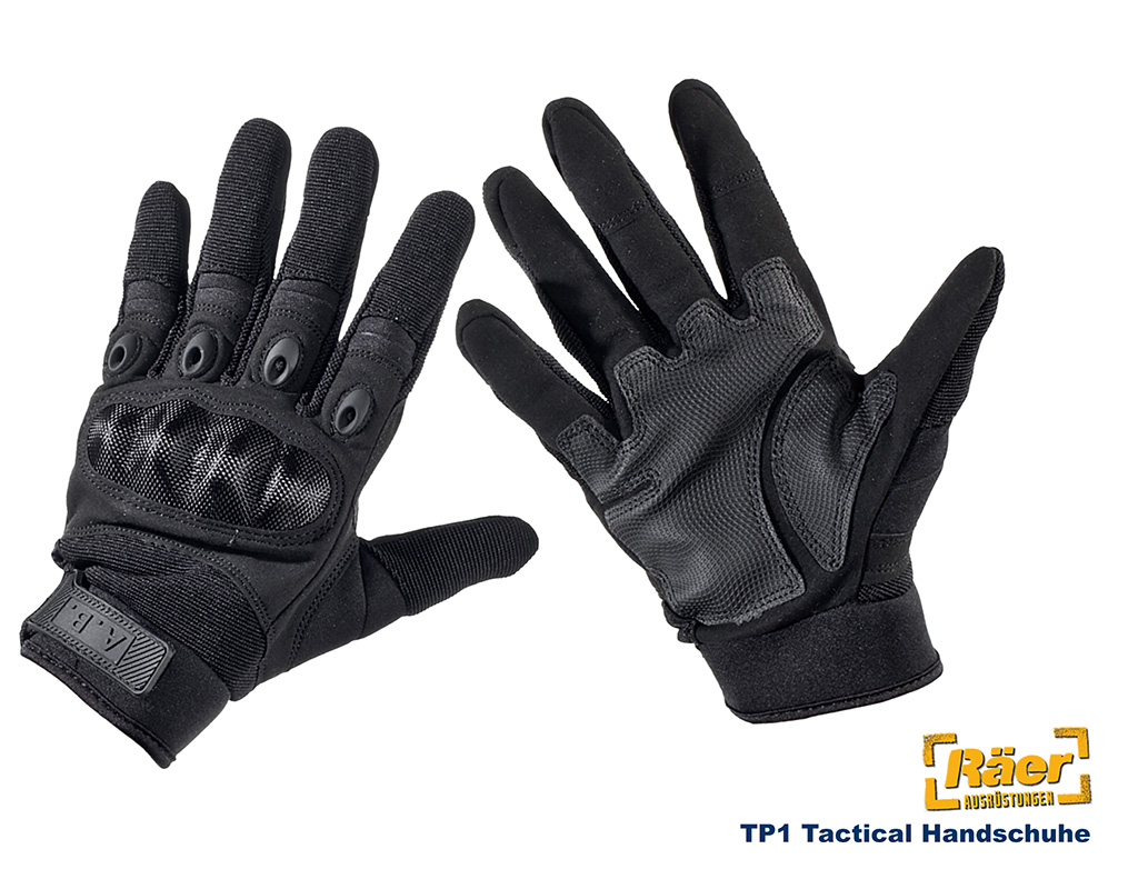 TP1 Tactical Handschuhe, schwarz    A
