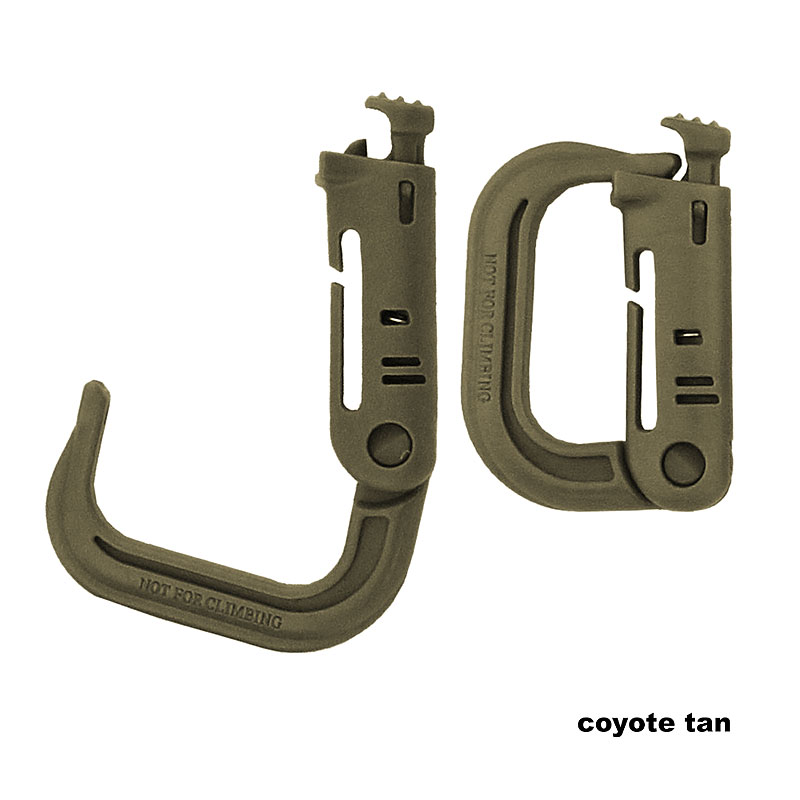 Molle Karabinerhaken Kunststoff, 2-er Pack...    A