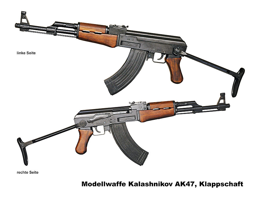 Modell 1:1 Russ. Kalashnikov AK47 - Klappschaft A
