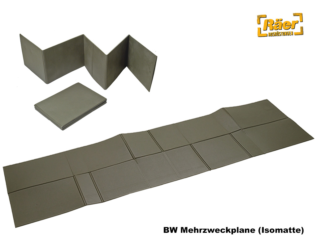 BW Mehrzweckplane - Isomatte faltbar    A