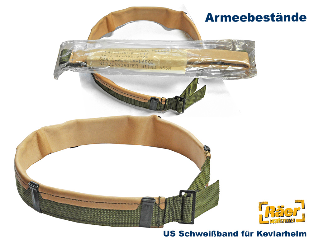 US Schweißband Leder Kevlarhelm    A/B