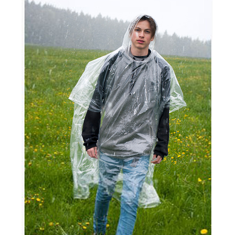 BasicNature Regenponcho, biologisch abbaubar    A