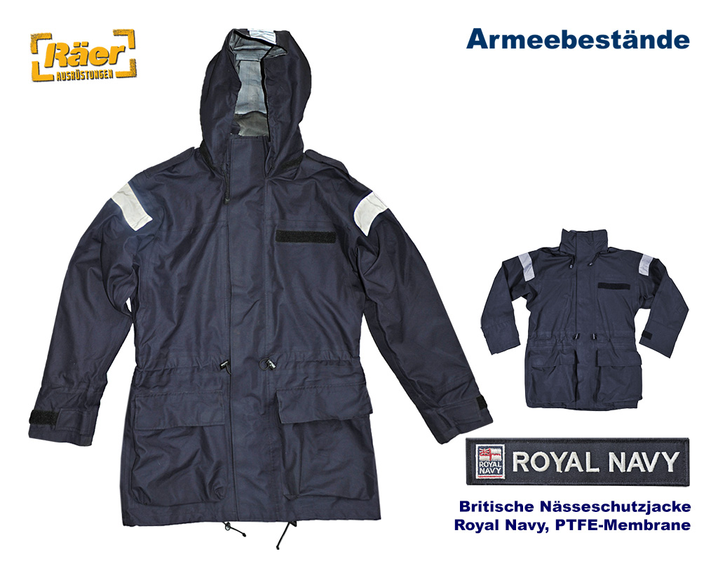 Britische Nässeschutzjacke, Royal Navy, PTFE   B/C