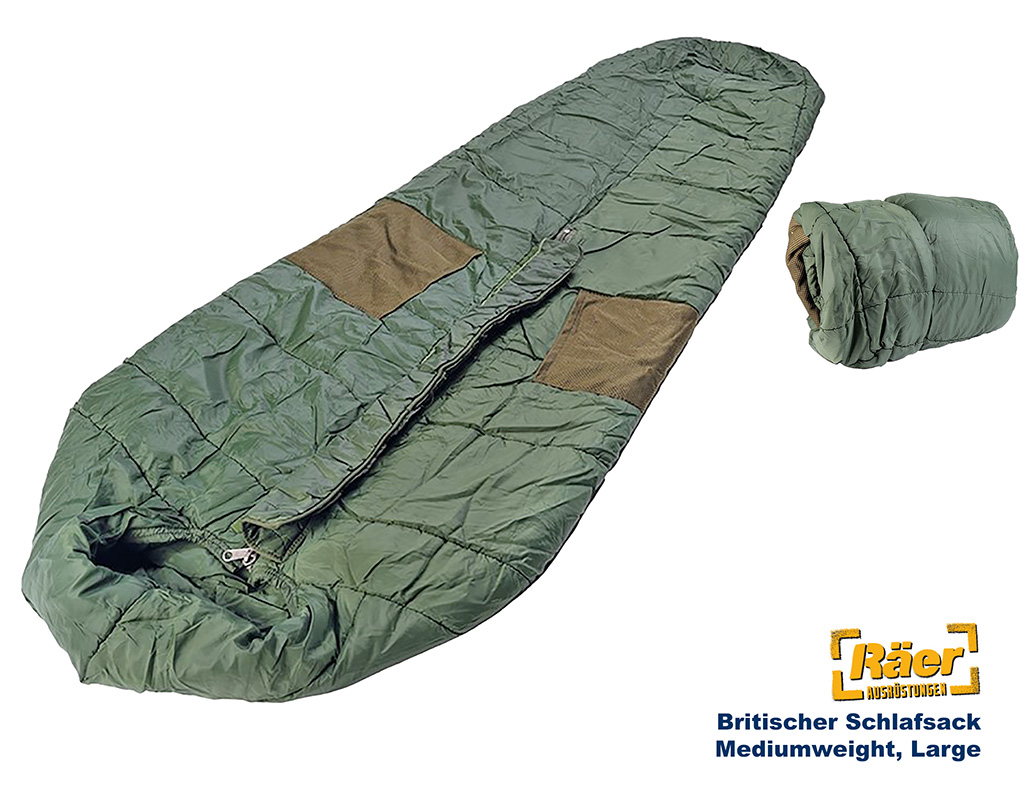 Britischer Schlafsack Mediumweight, large    B