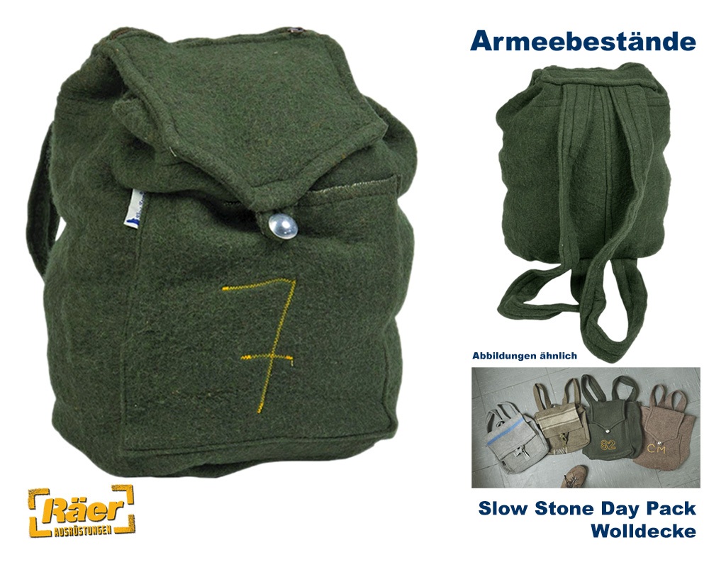 Slow Stone Day Pack Wolltuch-Ruckack    B