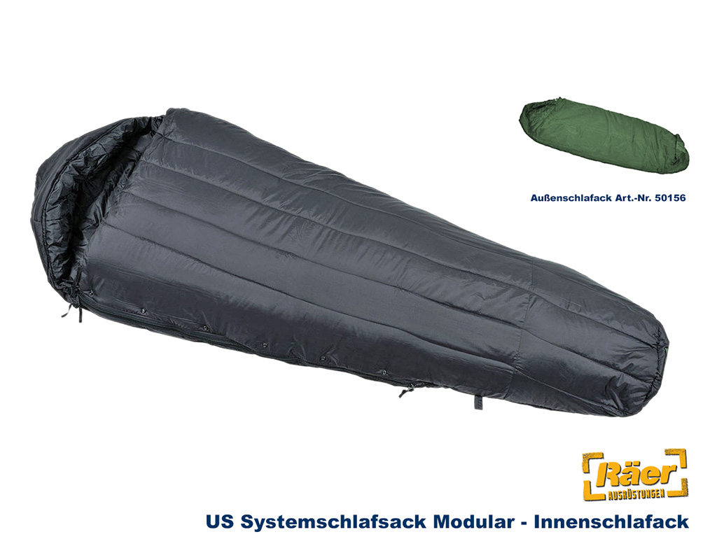 US Modular Schlafsack- Inner S.Bag Black    A