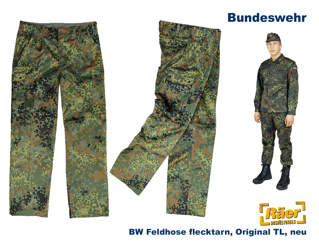 BW Feldhose Flecktarn, Original Leo Köhler  A