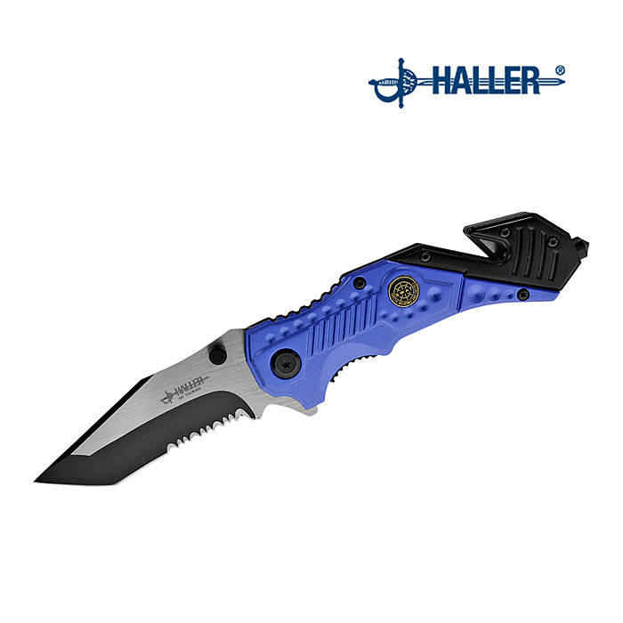 Haller Rettungsmesser blau/schwarz    A