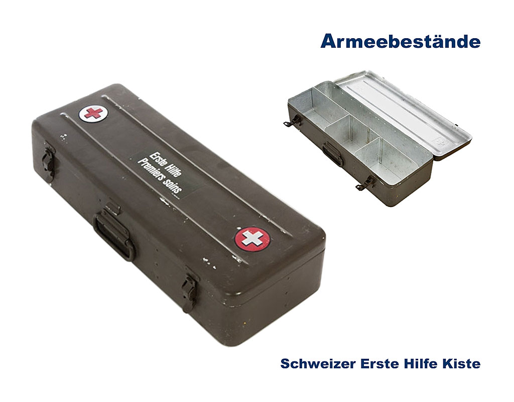 Schweizer Erste Hilfe Kiste, Alu    B